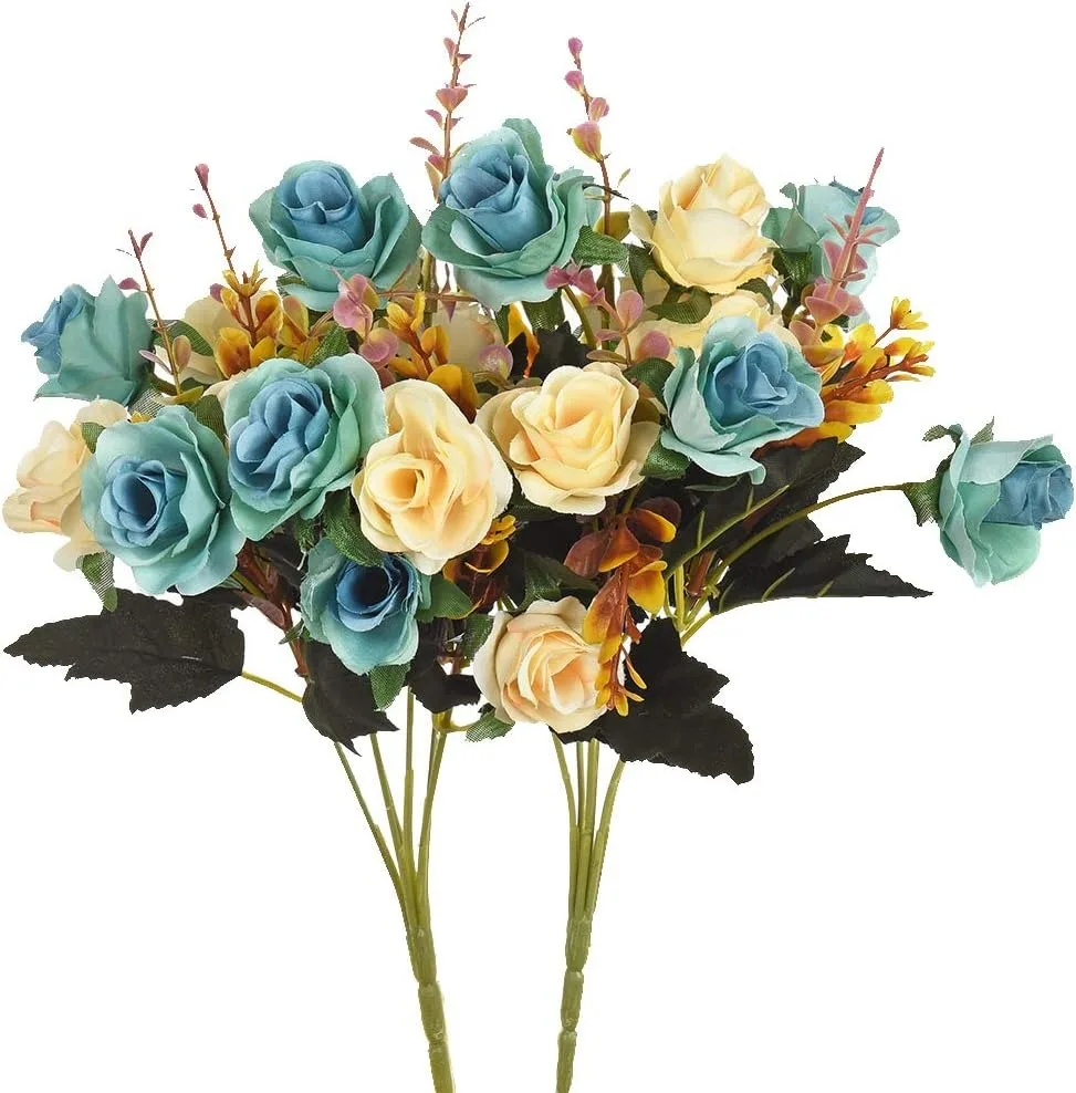 Elegant 34cm Artificial Rose Bouquet