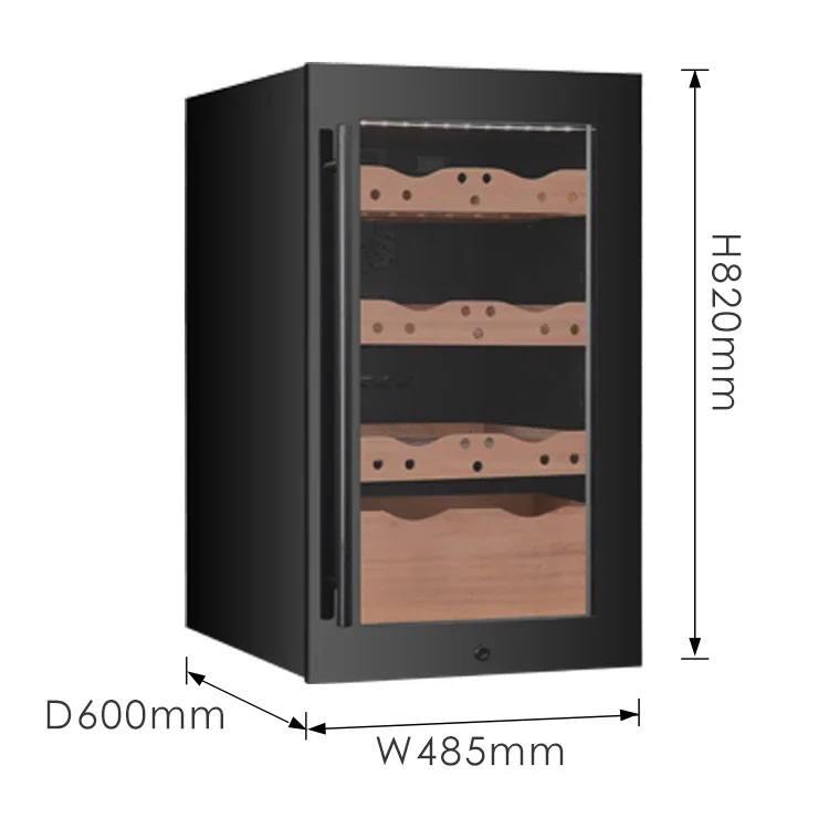 Cigar Cabinet Home Kitchen Humidor Showcase Humidity Controlled Cigar Coolers Small Electhomerefrigerator Electric Compressor
