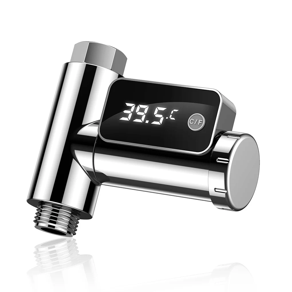 

5℃-85℃ Digital Shower Water Thermometer Faucet Water Flow Power Temperature Meter LED Screen Bath Water Temperature Monitor