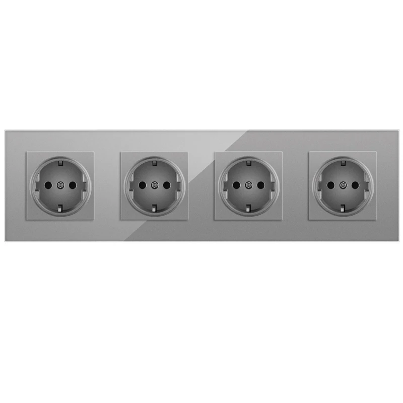 4x sockets grey
