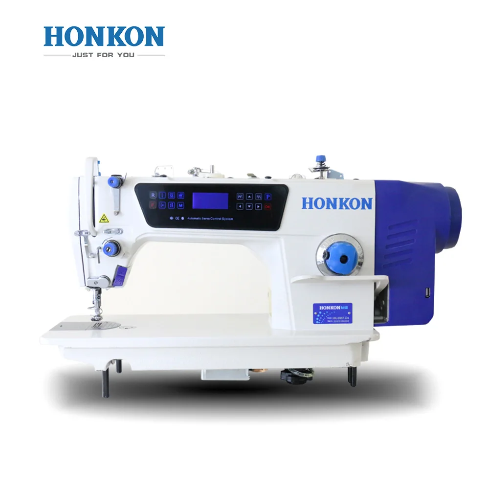 

High Speed Computerized Lockstitch Sewing Machine 15mm Max. Sewing Thickness with Good Quality and Simple Operation HK-9987-D4