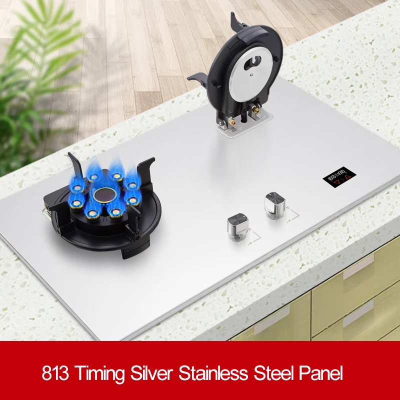 Household Double Stove Liquefied Gas Stove Embedded Kitchen Household Gas Environmental Protection And Energy Saving