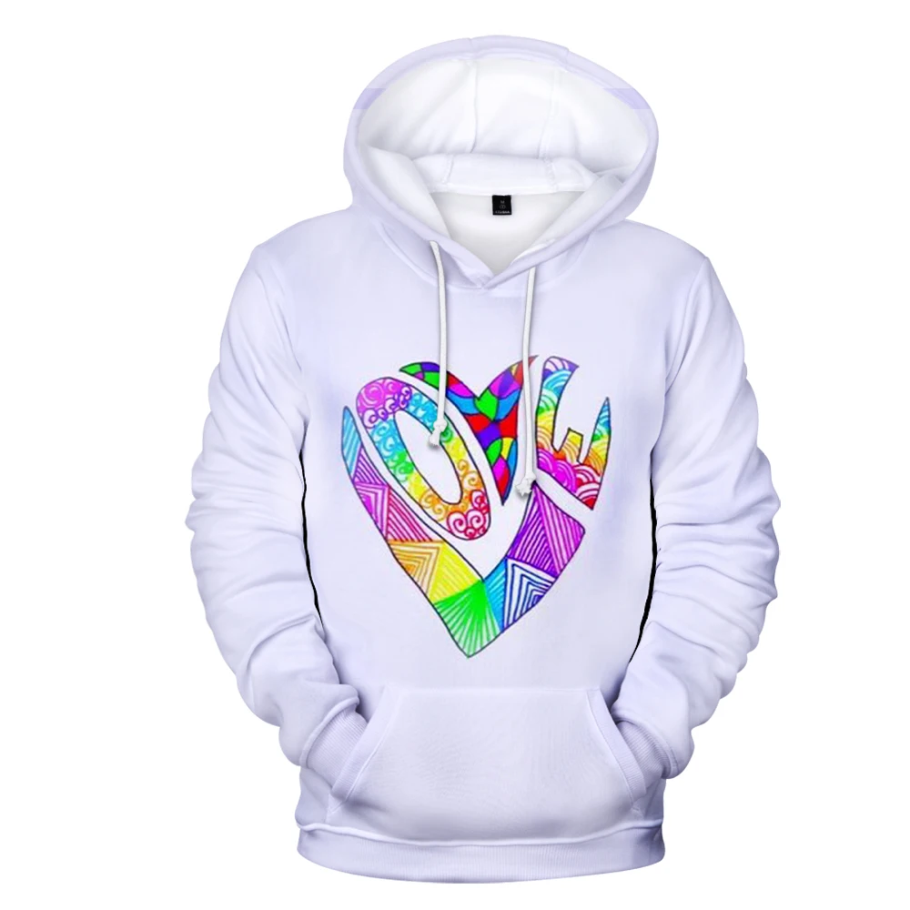 2022 Axial Oil Painting 3D Digital Printing European and American Large Size Casual Hooded Sweater Fashion Street Hipster