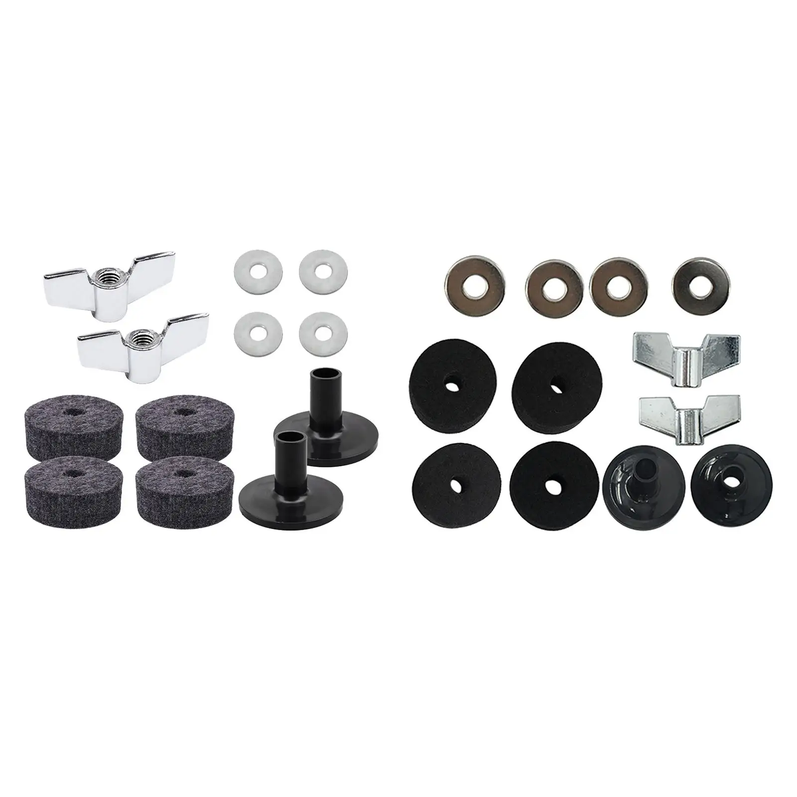 

Сменная прочная тарелка для барабана, набор аксессуаров для перкуссионных инструментов с гайками Hi Hat, войлоки для сцепления, подставка для тарелок