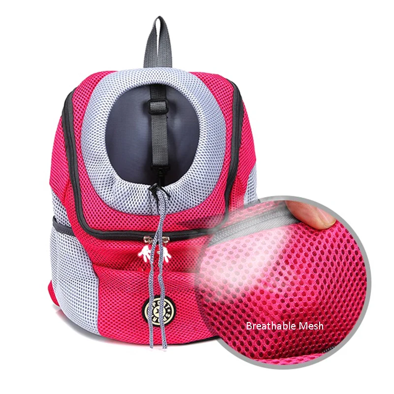 Pet Backpack VIP Portable Dog Travel Backpack Breathable Mesh Cat Puppy Double Shoulder Carrier Bag for Pet Dogs Outdoor