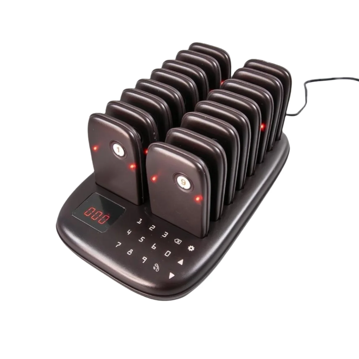 Wireless Guest Customer Service Calling System Restaurant Pager System Social Distancing Keeping 16 Pagers Buzzers