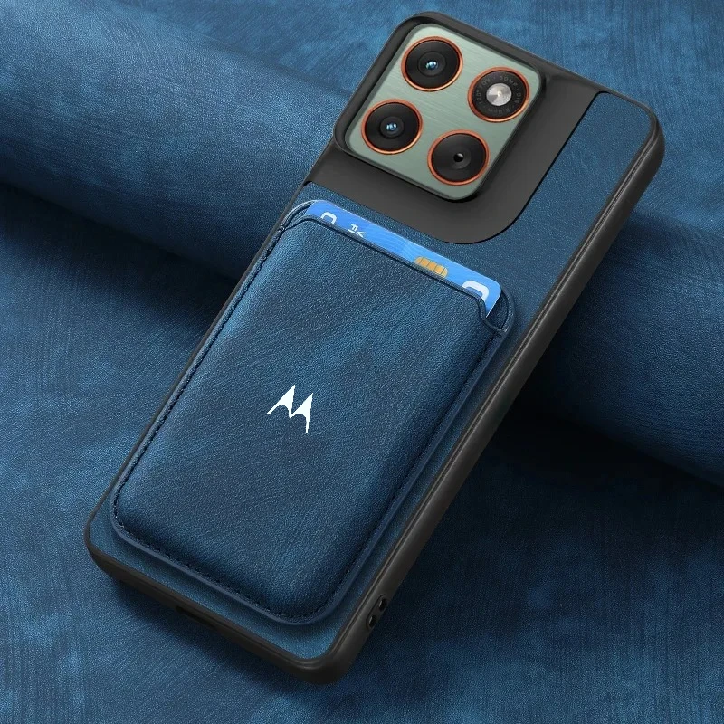 Vintage Magnetic Card Wallet Holder Phone Case with Leather Protective Cover