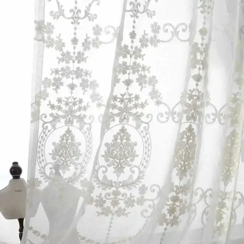 

22334-XZ-градиентный цвет печати вуаль в скандинавском стиле серые окна современные занавески для гостиной Тюль прозрачная ткань Rideaux