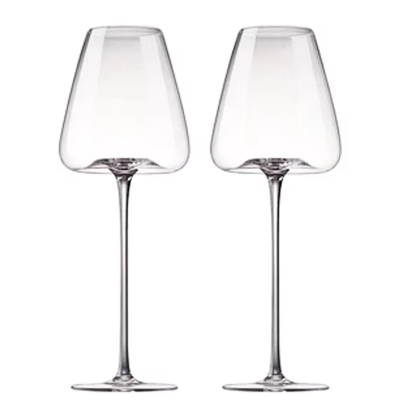 Hand-Blown Long Stem Wine & Champagne Glasses, Set of 2