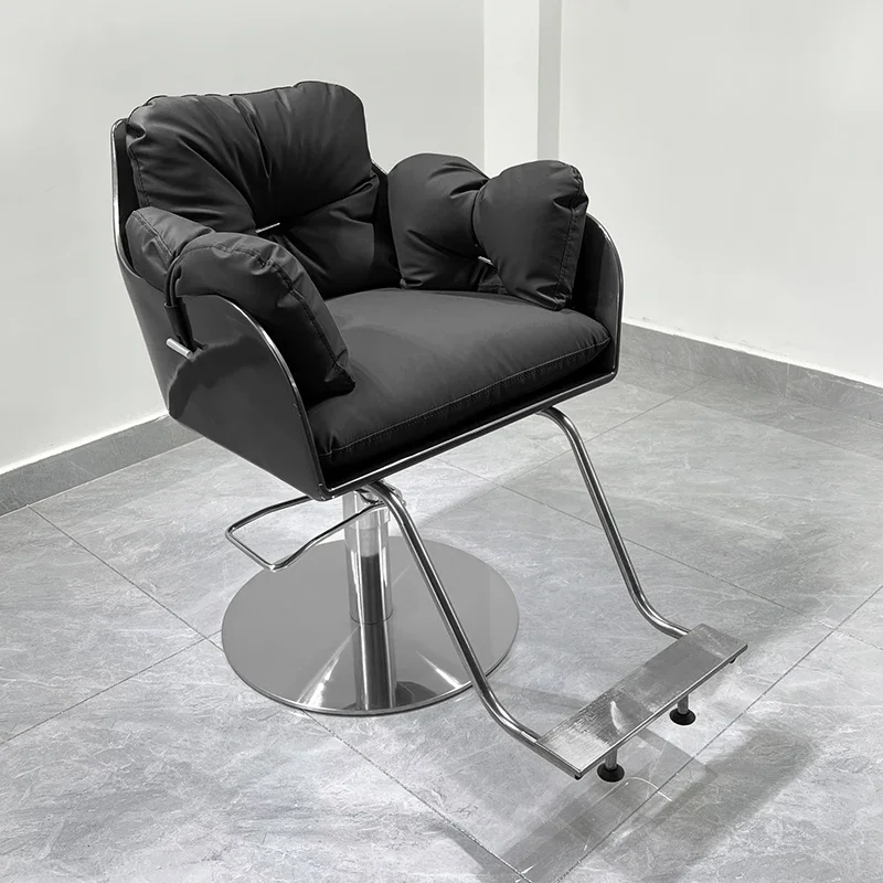 

Swivel Lift Shave Barber Chair Hairdressing Professional Barber Chair Perm Hair Dyeing Cadeira De Barbeiro Beauty Furniture
