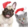 Festive Pet Santa Hat Red Soft Plush Christmas Cap for Dogs Cats Holiday Costume Accessory Cute Photo Props Christmas Decoration 4