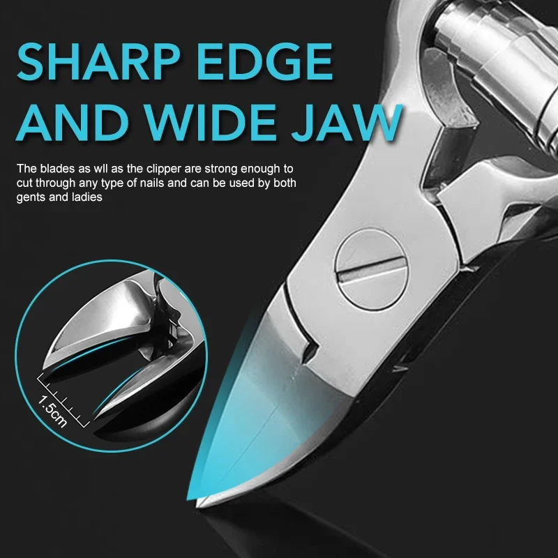 1Pcs Thick Toenail Trimmer Clipper Stainless Steel Professional Paronychia Ingrown Nail Cutter Manicure Foot Care Pedicure Tool