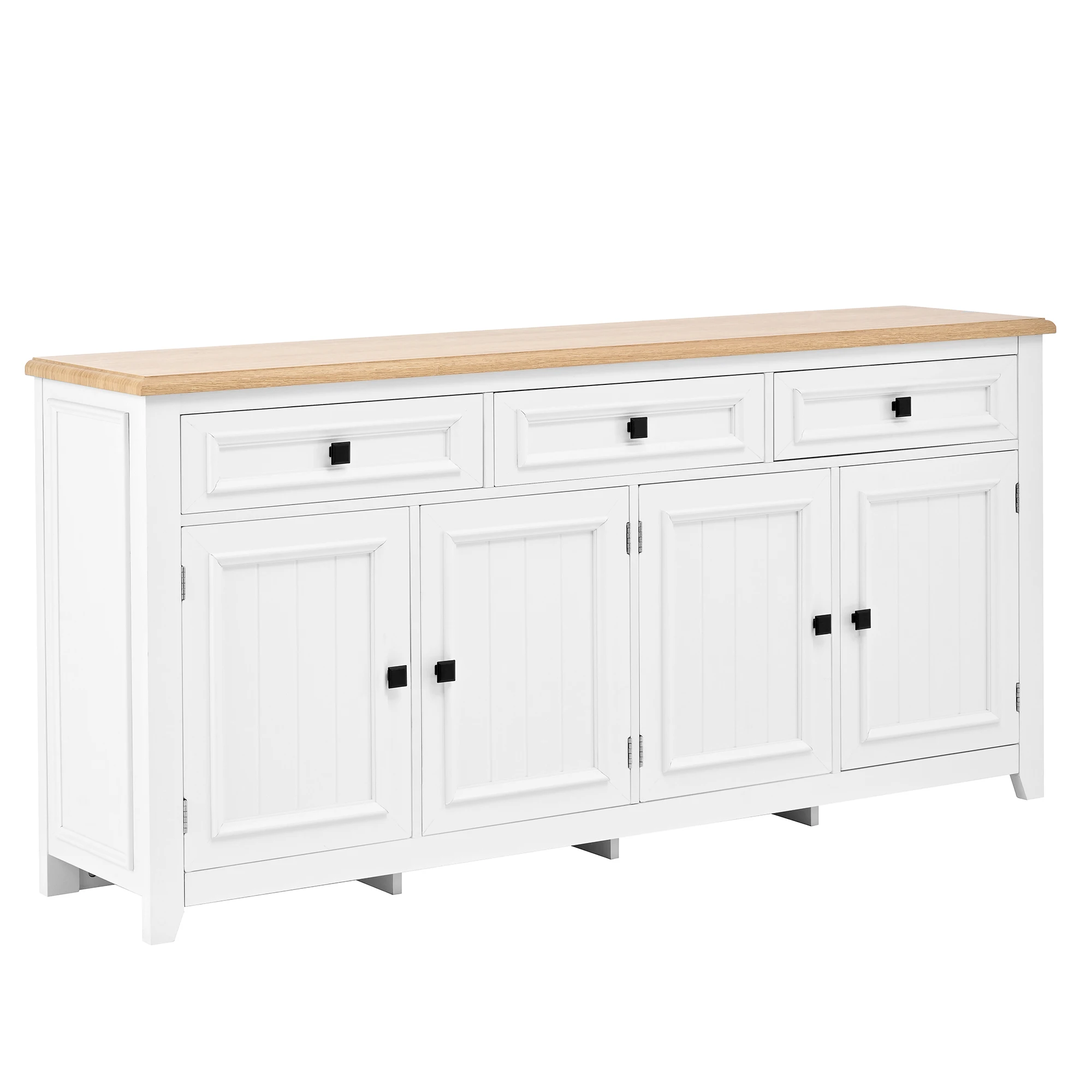 Modernes und einfaches Sideboard, moderner Sideboard-Schrank, Buffetschrank für Wohnzimmer, 160 l x 35 B x 76 H (cm) – Detail 13