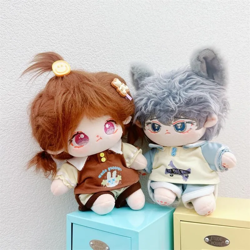 20cm Cute Sports Suit Plush Doll Clothes DIY Accessory Fashion No Attribute Idol Dolls Anime Soft Toys for Girls Fans Xmas Gifts
