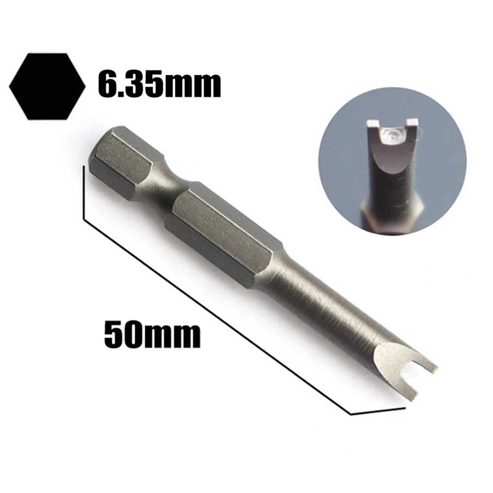 Bolt Driver Screwdriver Bits Special-shaped Screwdriver Set Three Points Triangle U 1.96Inch 50mm 5pcs Set Grey Screwdriver Bits