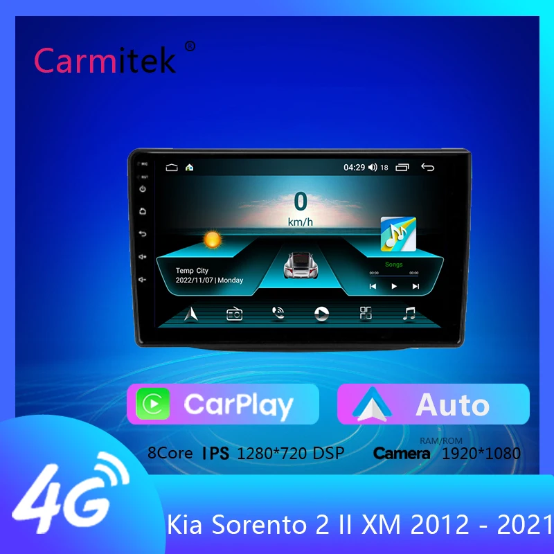 

Carmitek For Kia Sorento 2 II XM 2012 - 2021 Car Radio Multimedia Video Player Navigation GPS Android No 2din 2 din dvd