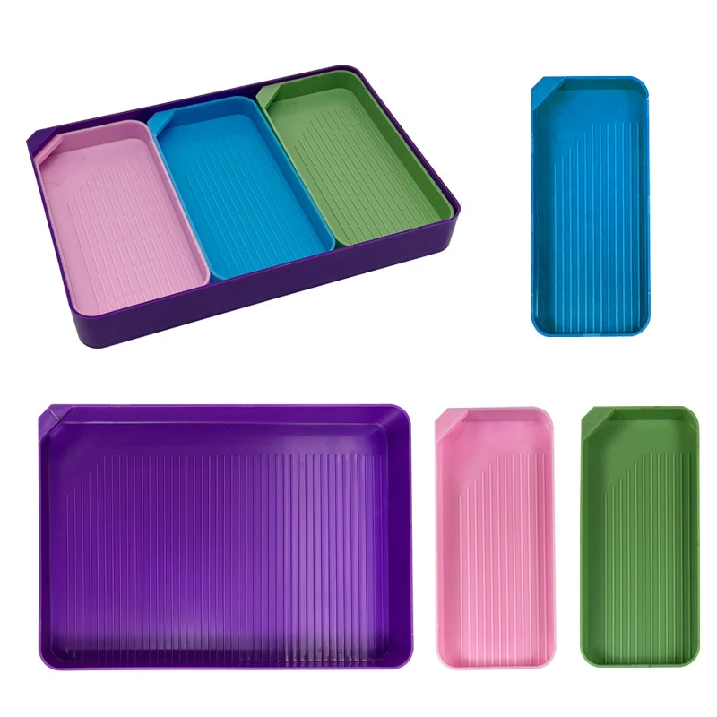 Description Picture 4 of item3-in-1 Diamond Painting Tray Large Capacity Bead Storage Container 5D DIY Drill Embroidery Tools For Adults To Make Art Craft
