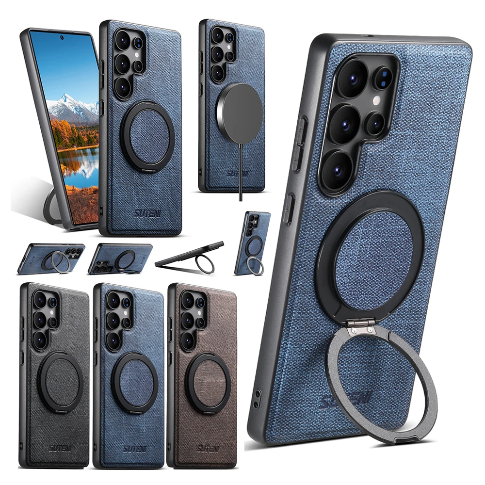 Magnetic 360° Ring Kickstand Phone Case with Magsafe Compatibility