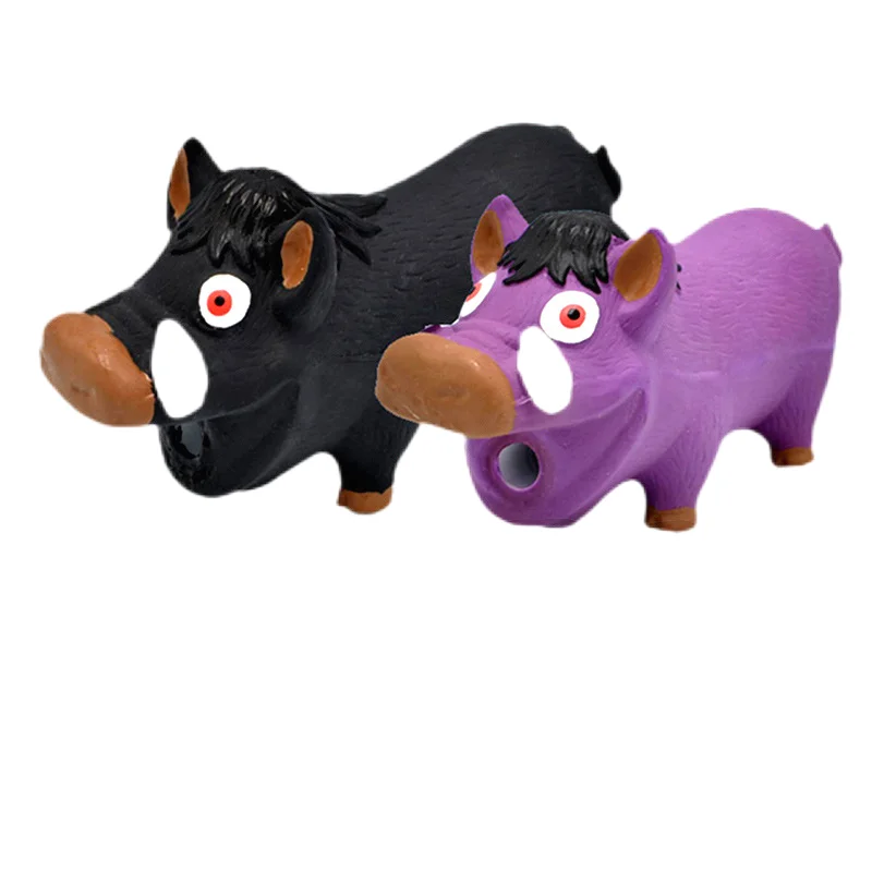 Dog Squeaky Soft Rubber Toy Dog Latex Chew Toy Bite Resistant Pig Shape Puppy Sound Toy Dog Supplies For Small Medium Large Dog 4