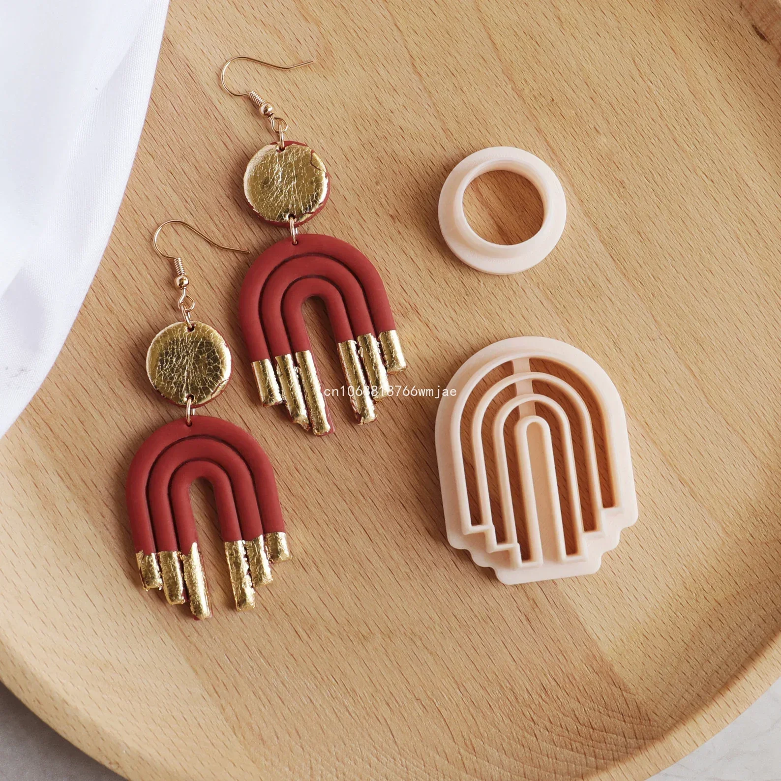 Polymer Clay Cutters Arch Geometric Shape Oval Line Dangle Clay Earrings Molds DIY Jewelry Pendant Making Tools