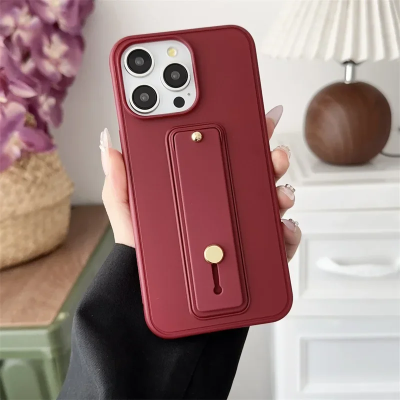 Vibrant Phone Case with Wrist Strap and Shockproof Bumper