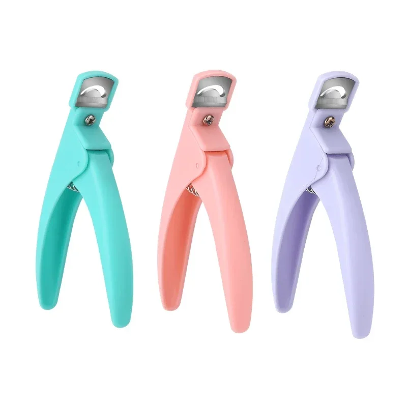 U-Shaped French False Nail Scissors Professional Stainless Steel Head Nail Clipper Acrylic Gel French False Nail Tips Clipper 5