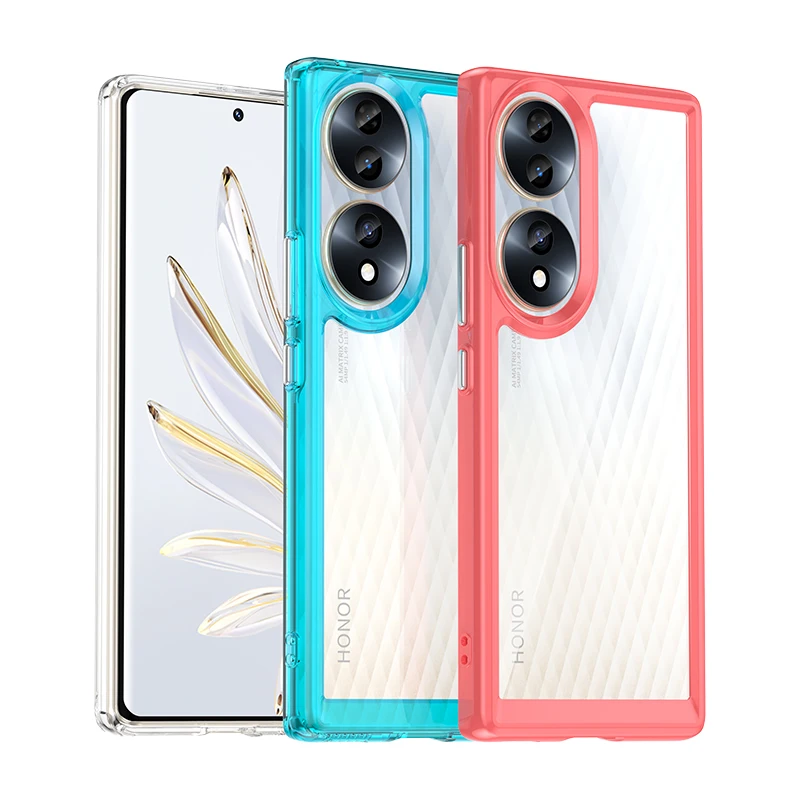 

Colorfull Acrylic Cases For Honor P60 X8 Magic 6 5 X9A X8A X7A X40 80 X40I 70 Pro Plus 5G Huawei Mate 60 50 P50 Phone Case 10pcs