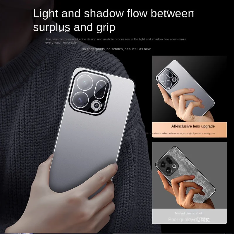 Enhanced Aluminum Alloy TPU Soft Case with Integrated Lens - Anti-Slip, Drop-Proof & Anti-Fingerprint