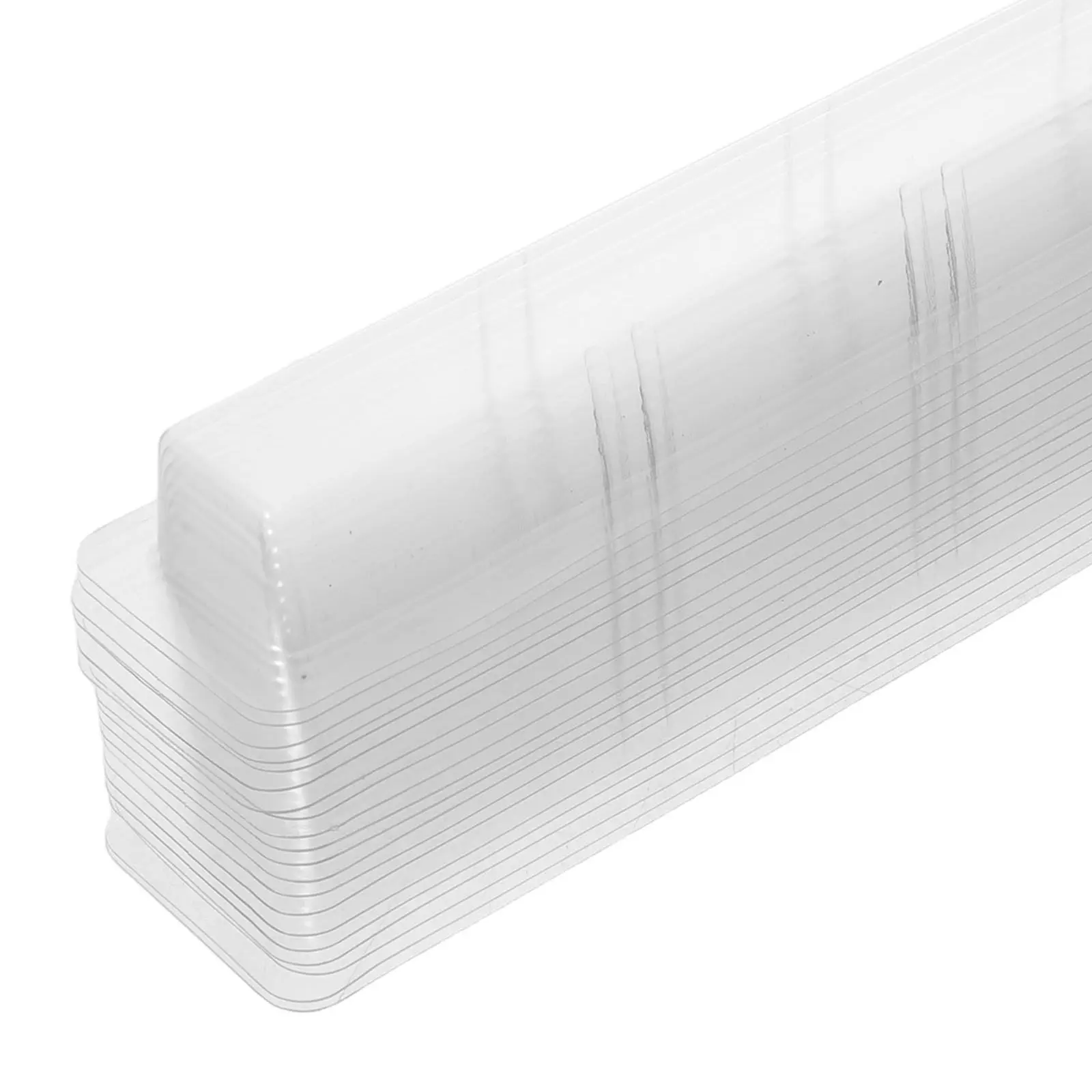 20Pcs 시계 바늘 보호 상자 높은 투명도 PVC 시계 포인터 가드 케이스 9.1x1.3x0.8in 먼지 방수 간편한 설치
