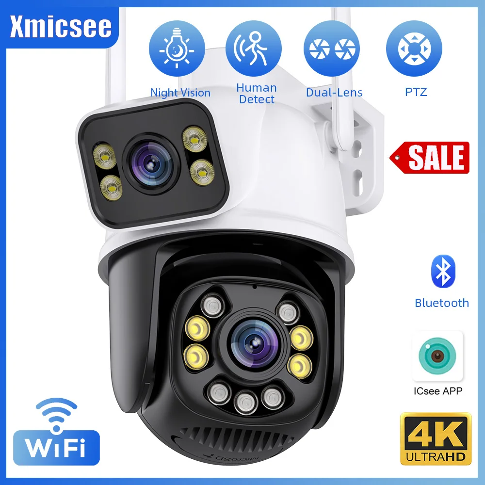 Kit 2 Camaras D Seguridad Wifi Ip 2mp Vigilancia Exterior /e