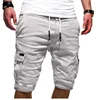 2023 Summer Y2K Harajuku All Match Trousers Solid Color Streetwear Elegant Fashion Half Pants Multi Pocket Shorts Men's Clothing 1