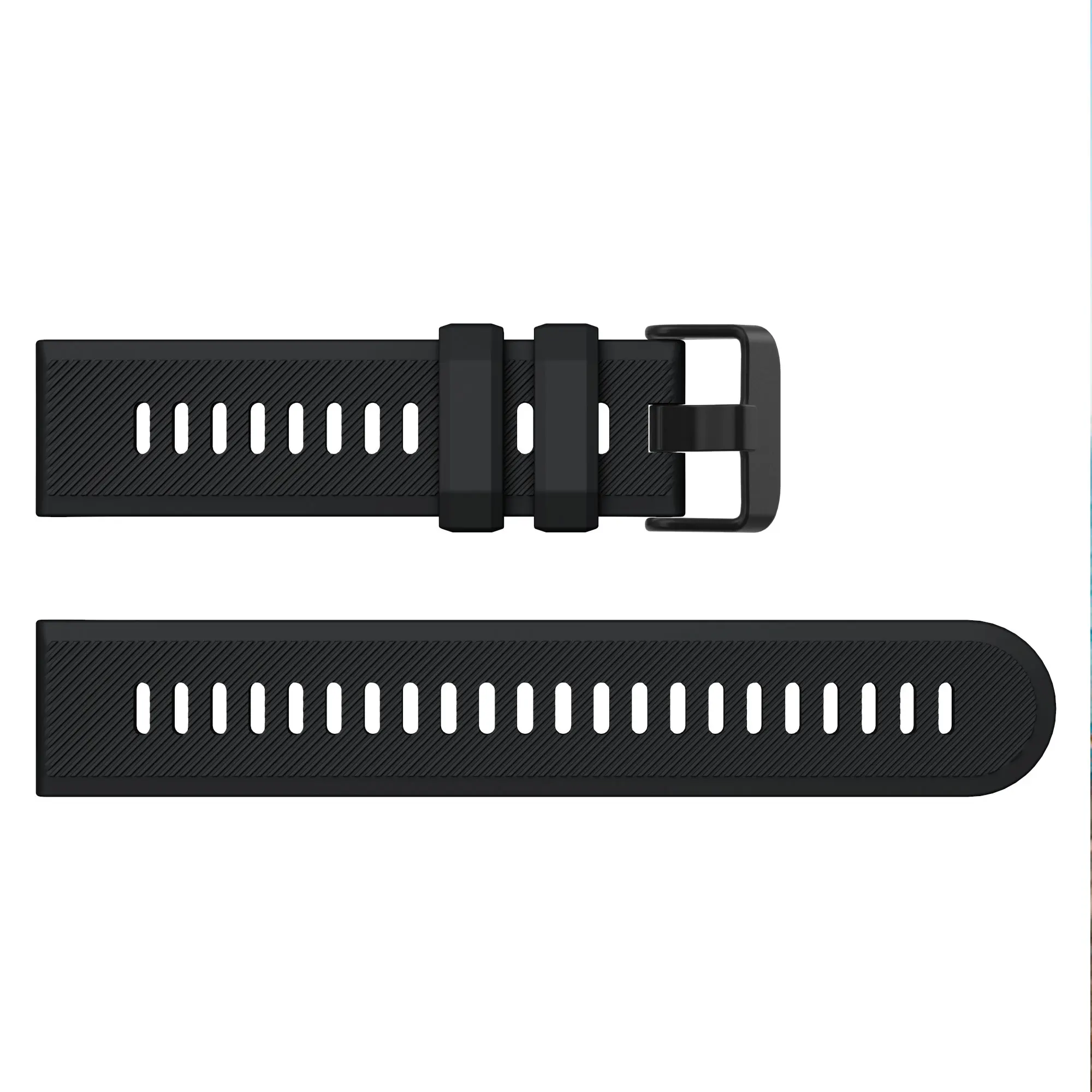 Versatile 22mm Silicone Watch Strap - Premium Replacement Wristband in Ocean Blue