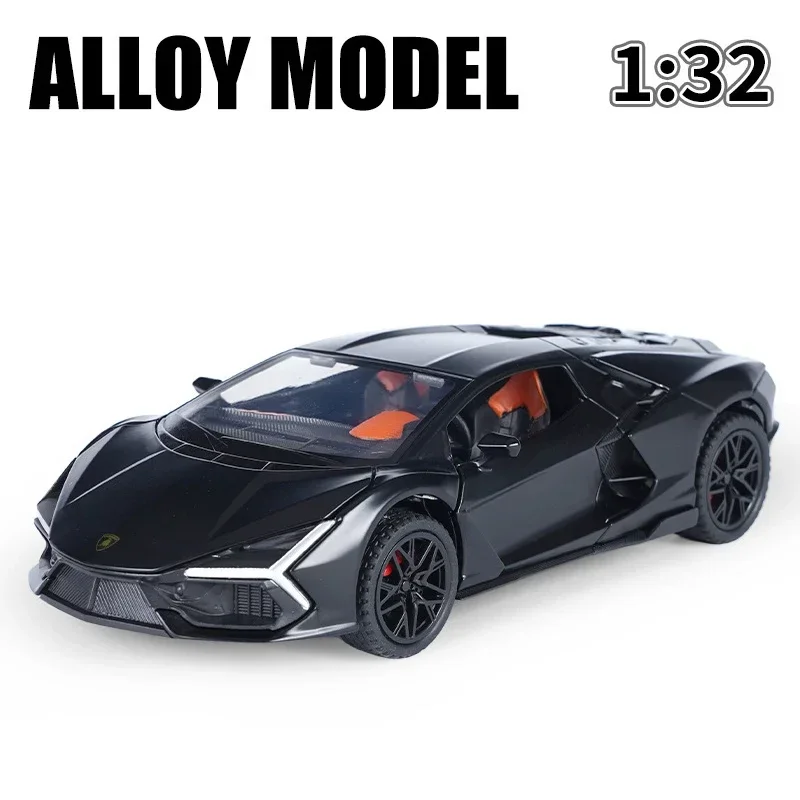 1:32 lamborghini revuelto liga diecast modelo carro som luz