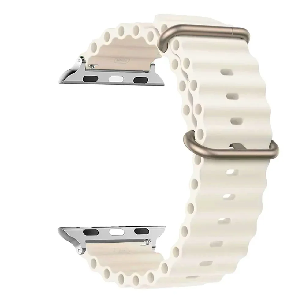 애플 워치용 스트랩 울트라 밴드, 49mm, 44mm, 45mm, 41mm, 40mm, 38mm, 44 45mm, 1:1 오리지널 오션 벨트, iWatch 시리즈 9, 8, 7 se 밴드