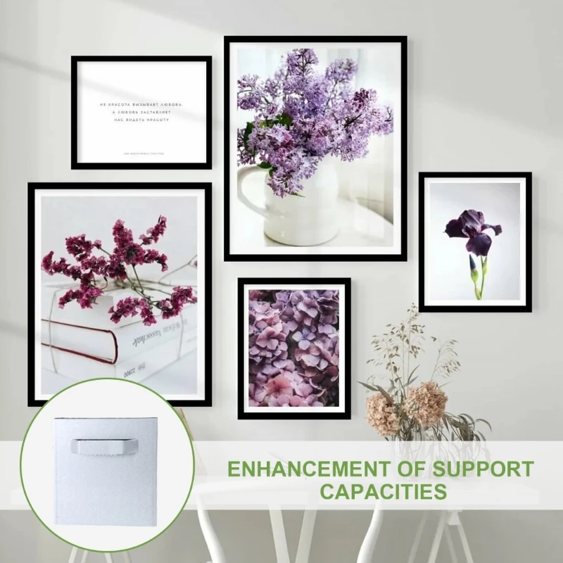 Description Picture 3 of itemMultifunction Picture Hanging set Adhesive Metal Plates for Flat Panel Displays