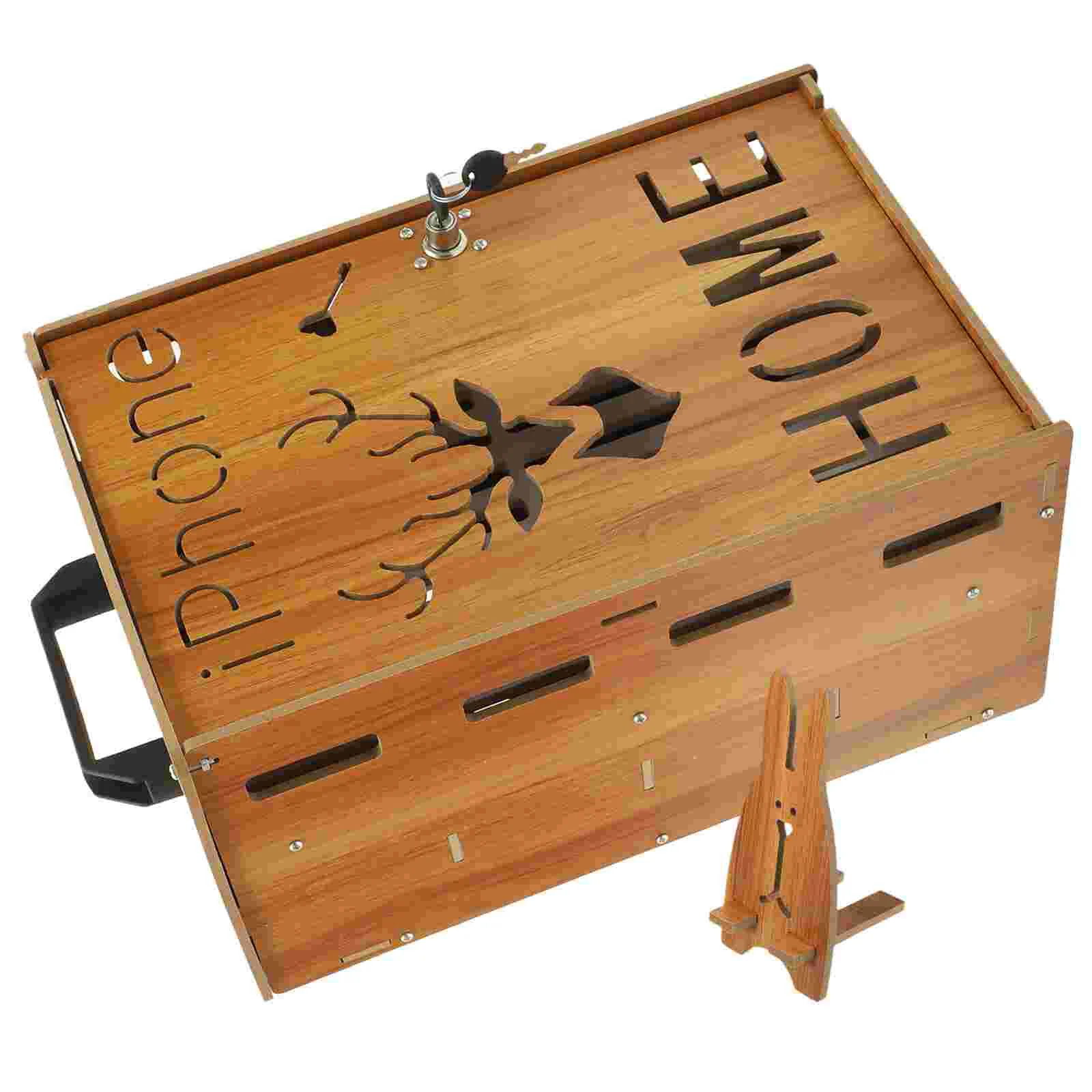 

Wooden Mobile Phone Storage Box Cell Jail Locker Case Holder Cabinet