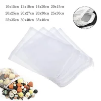 White 5Pcs/Set Aquarium Filter Bag Fish Tank Mesh Bag Zipper Net Pond For Bio Ball Active Carbon Isolation Storage 11 Sizes 1