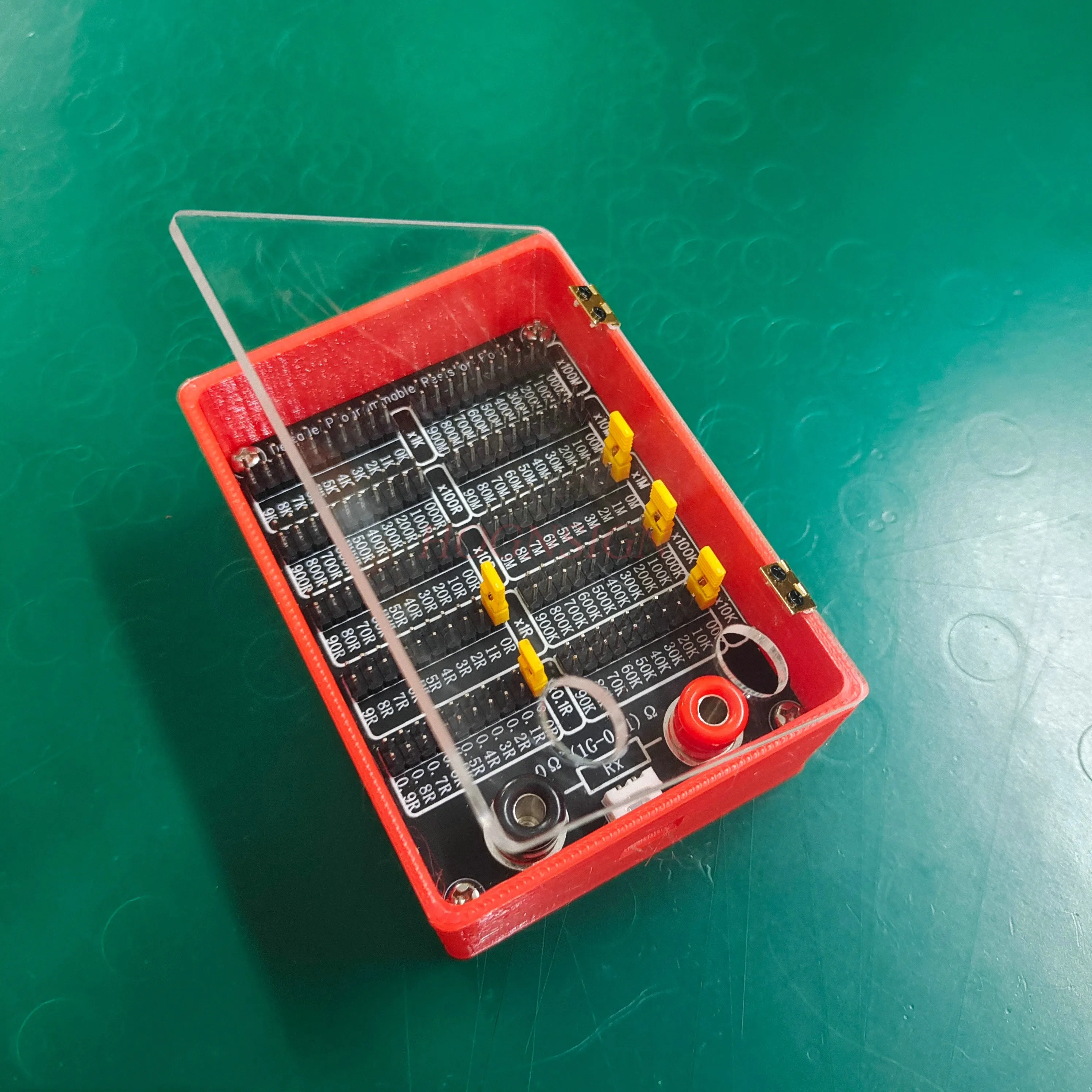 중학생을 위한 전기 물리학 조정 가능한 표준 교육용 저항기 상자