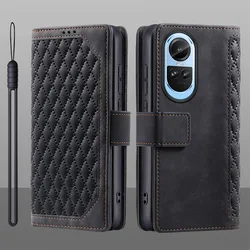 Leather Flip Stand Phone Case with Card Holder for OPPO Reno10 Pro 5G (Style 1 Black)
