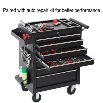 5 Drawer Storage Tool Box Trolley Workshop Multi-Functional Auto Car Repair Hardware Mobile Maintenance Toolkit Cabinet 1
