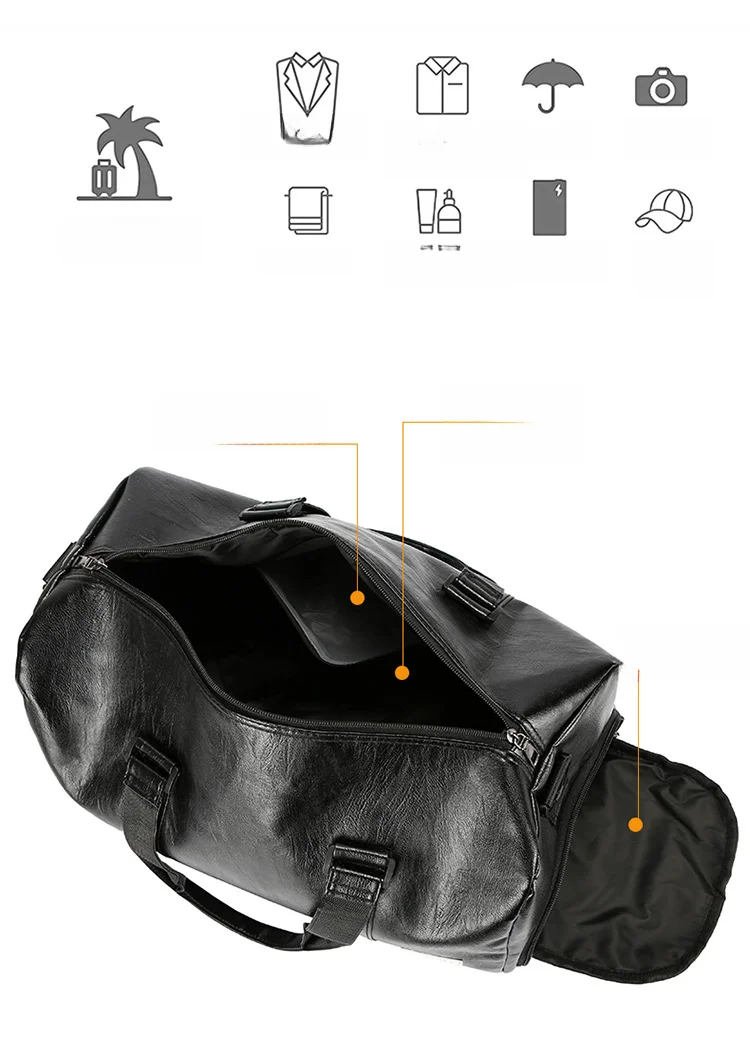 New dry wet separation luggage bag, fitness bag, leisure sports travel bag, handbag_voghion.com