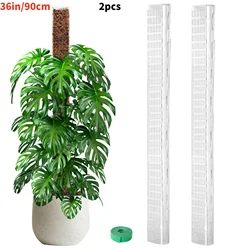 Expandable Indoor Plant Support Moss Poles - Set of 2/4/6 for Climbing and Potted Plants (36in - 90cm - 2pack)