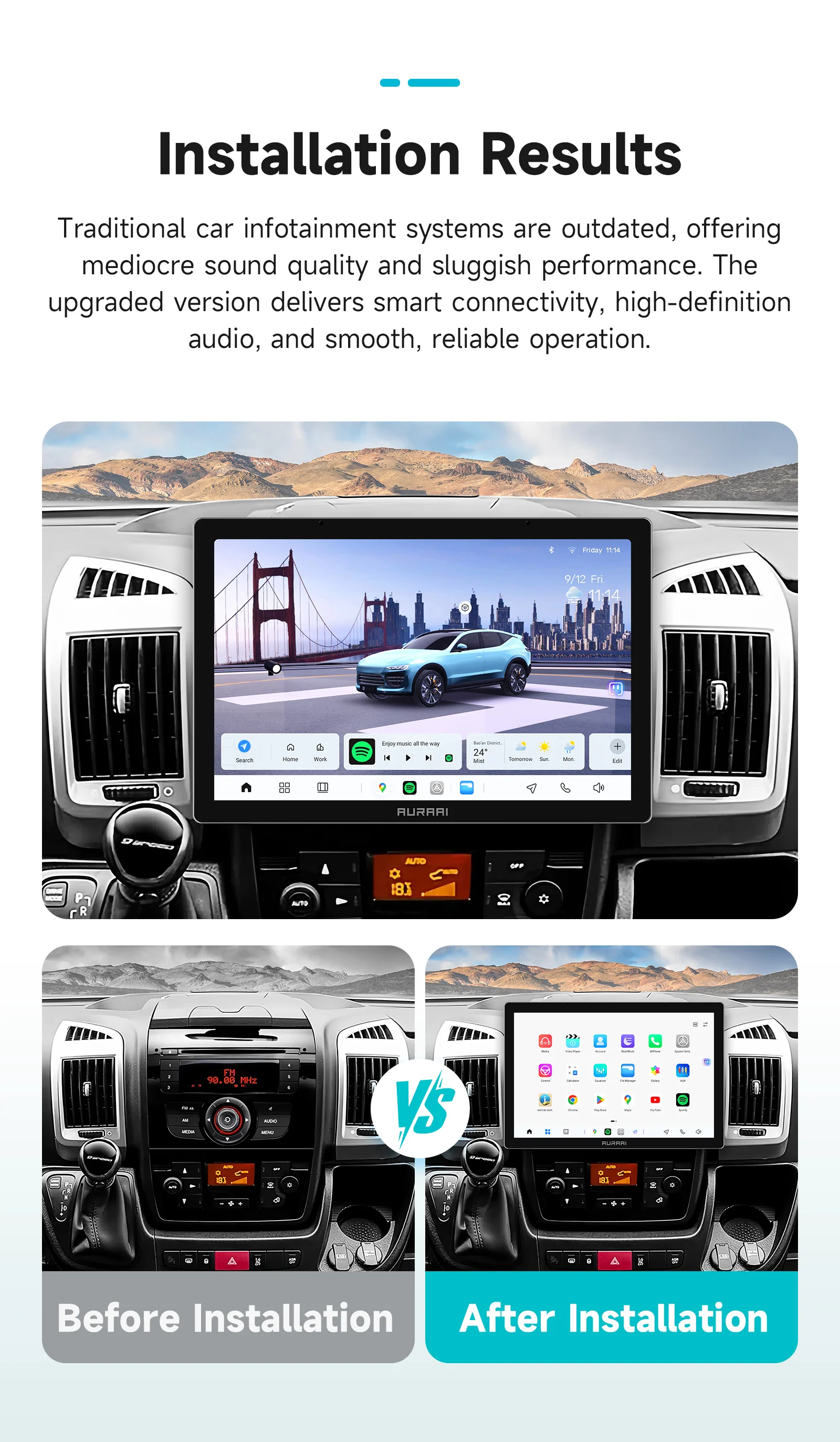 AURAAI 2K Bildschirm AI STIMME Auto Radio Für Fiat Ducato 3 2016-2020 Multimedia Player ADAS Autoradio Carplay android Auto 8G 256G – Detail 3