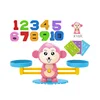 Cute monkey Children Digital Balance Scale Toys Early Montessori Educational Arithmetic counting math learning Board Games Kids 4