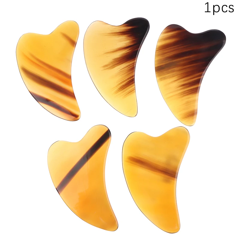 

Natural Horn Guasha Board Scraping Plate Massage Tool SPA Acupuncture Scraper