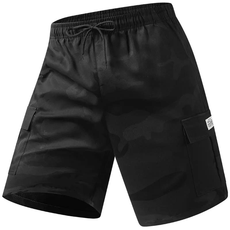 Men Camouflage Cargo Shorts Casual Jogger Running Shorts Pants Outwear Multi-Pocket Denim Clothing 6XL 7XL
