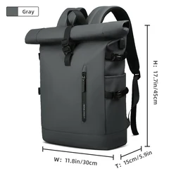 Versatile 15.6 Anti-Theft Laptop Backpack with USB Port (Grey)