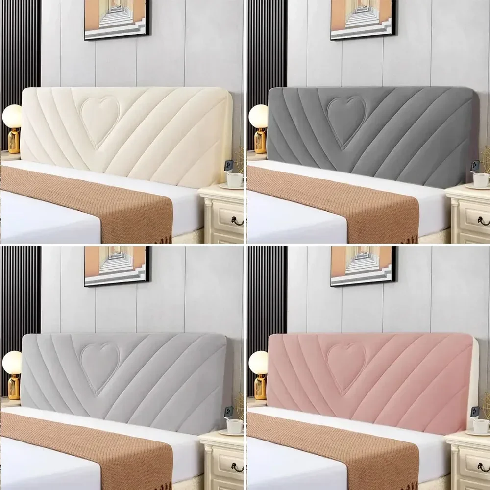 2025년 신제품 두꺼운 올인원 퀼팅 헤드보드 커버 슈퍼 소프트 벨벳 침대 헤드..