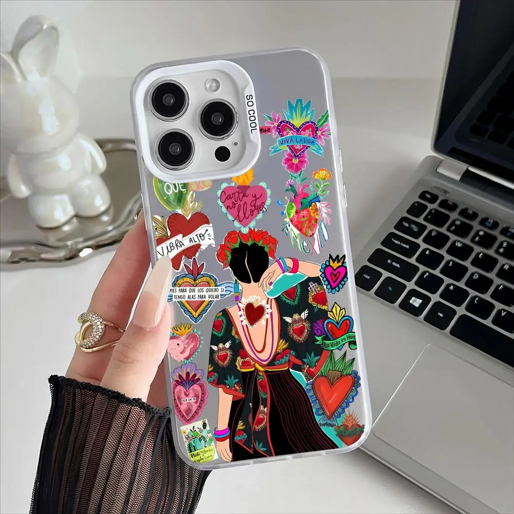 Frida Kahlo Designer Matte Laser Aurora Phone Case