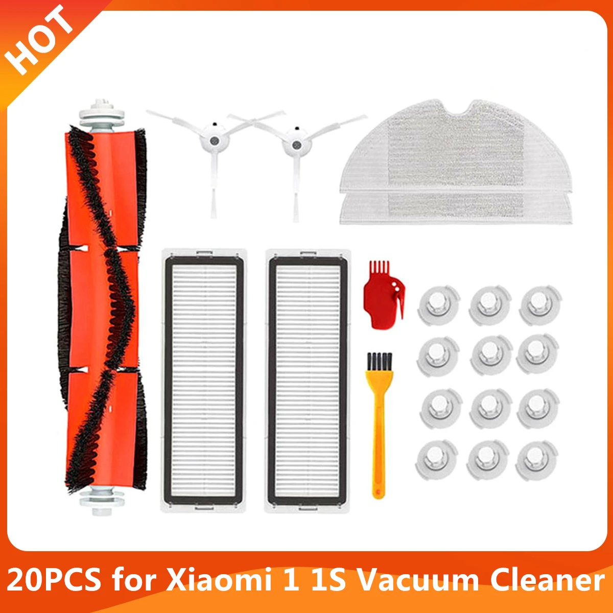 Hepa Filter Main Side Brush Mop Cloth For Xiaomi 1S Mi Robot Vacuum Cleaner Roborock S50 S5 Mijia Vacuum Cleaner Accessories